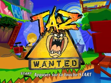 Taz - Wanted screen shot title